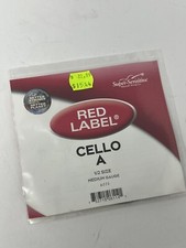 NEW Super Sensitive Red Label Cello A Single Strings in 1/2 Size