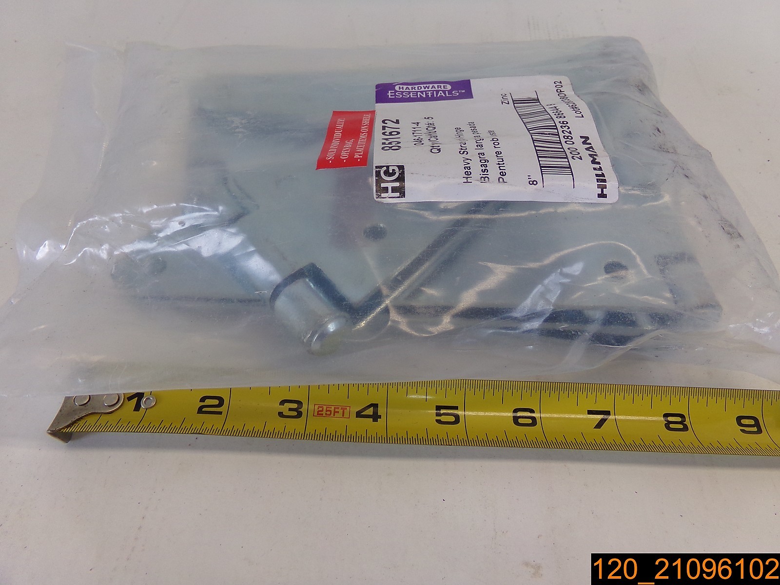 Mail order cheap Qty=24 hinges HILLMAN 851672 8" HEAVY HINGE STRAP