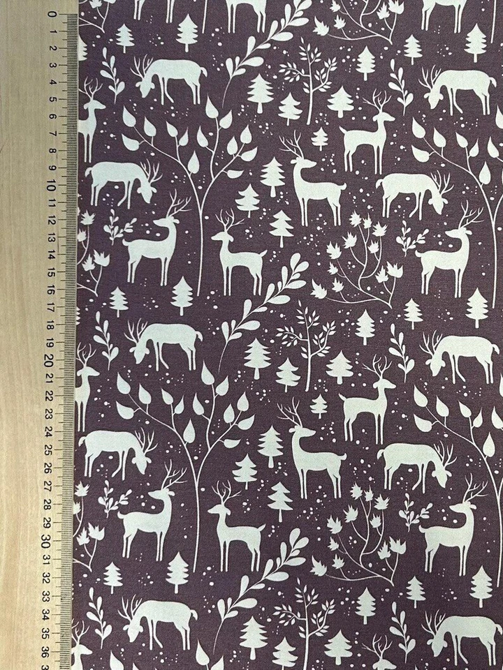 Jersey Stoff Kinderstoff mini Winter Rehe - Bild 2 von 2