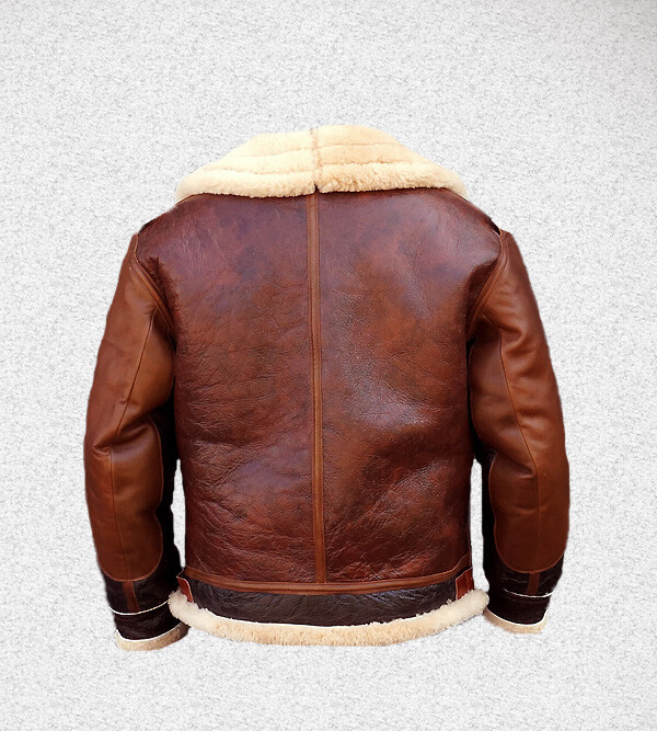 Giacca Uomo In Finta Pelle Pilota Aviator - Stile RAF, Invernale