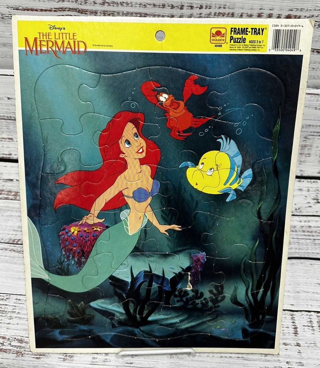 Vintage 90s The Little Mermaid Large Tray Disney Puzzle 4049B | eBay