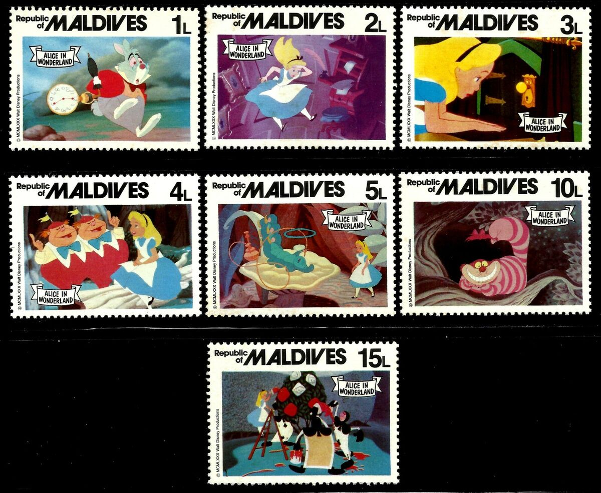 DISNEY STAMPS, MALDIVES, YEAR 1980, MNH, ALICE IN WONDERLAND, LOT 59 | eBay DISNEY STAMPS, MALDIVES, YEAR 1980, MNH, ALICE IN WONDERLAND, LOT 59 | eBay