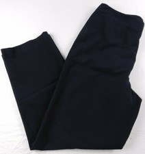 TALBOTS size 10 black pants classic side zipper slacks ab61 