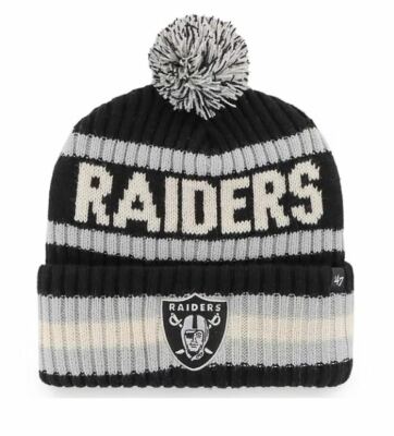 47 Brand Las Vegas Raiders Men's Knit Beanie Hat Cap Black