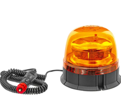 Girofaro LED Magnetico - Lampeggiante Arancione Per Camion E Trattori - 12V/24V - IP65