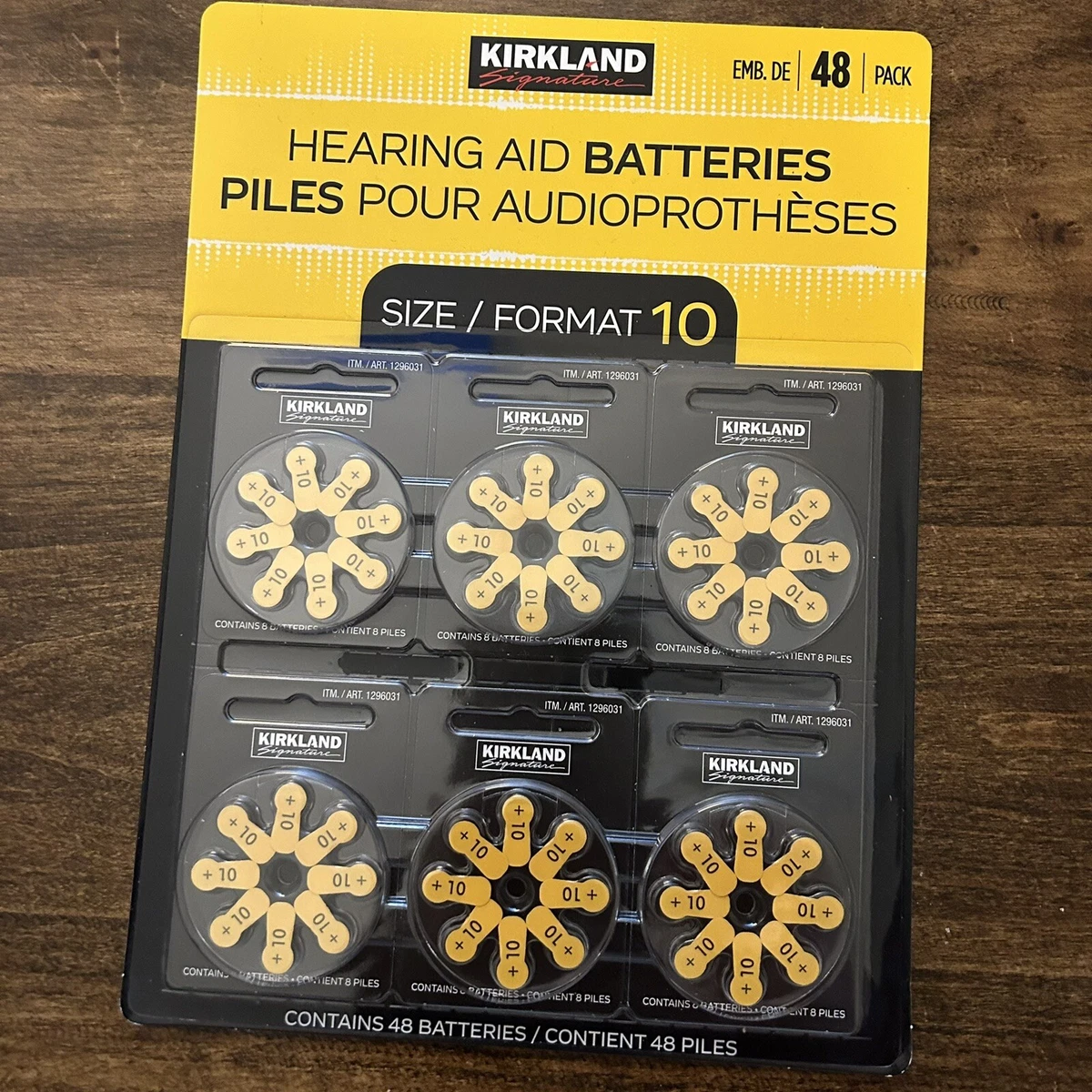 Pack Of 48 Kirkland Signature Hearing Aid Batteries Zinc, 47 OFF
