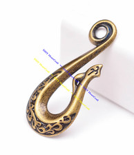Retro Brass U Hook Car Loop Pocket Clip Keyring Belt Hook Key Buckle Keychain