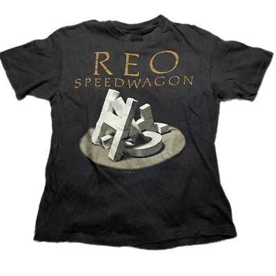 1980s REO Speedwagon Band Shirt Classic Black Unisex S-5XL EM0604