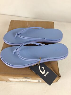 Brand New OluKai Women\'s \'Aka Flip Flop Sandals Size 10 Cloud Blue Women main image 3