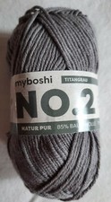(59 €/kg): 50 g Myboshi NO.2, Fb. 2940 titangrau  # 5136