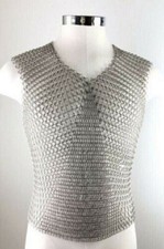 Aluminum Butted Medieval Armor Chainmail Sleeveless T-Shirt 10 MM Ring