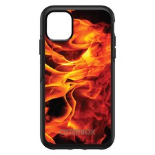 OtterBox Symmetry for Apple iPhone Pick Model - Red Black Flame Fire