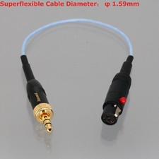 Bodypack Microphone Mini XLR 5Pin TA5F Female to 3.5mm Stereo Locking Plug Cable