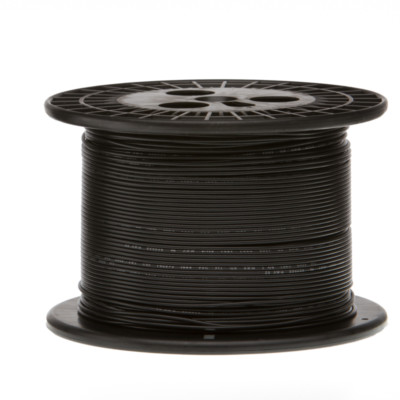 30 AWG Gauge Stranded Hook Up Wire Black 1000 ft 0.0100