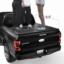 6.5FT Bed Hard Tri-fold Tonneau Cover For Chevy Silverado 2007-2014 GMC Sierra