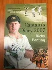 RICKY PONTING HAND SIGNED CAPTAINS DIARY BOOK ASHES WORLD CUP - BRADMAN WARNE