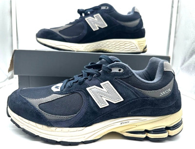 New Balance 2002R Navy Suede Mesh Running Shoes M2002RCA Mens Sneakers