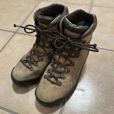 Zamberlan Men’s Boots Brown Sz 9 Goretex Leather Hiking Made In Italy Vibram EUC