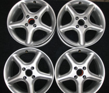 Alufelgen Satz Borbet silber 7 x 15 ET: 35 VW Golf 3 KBA 43191