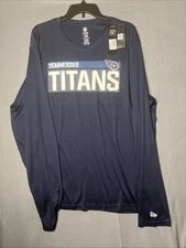 New Era NFL Men's Tennessee Titans 50 Yardline Long Sleeve Poly Dri-Tek Tee- NWT