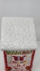VINTAGE MSRF INC HOLIDAY Christmas GINGERBREAD HOUSE COOKIE  Candy JAR 10” — photo 3