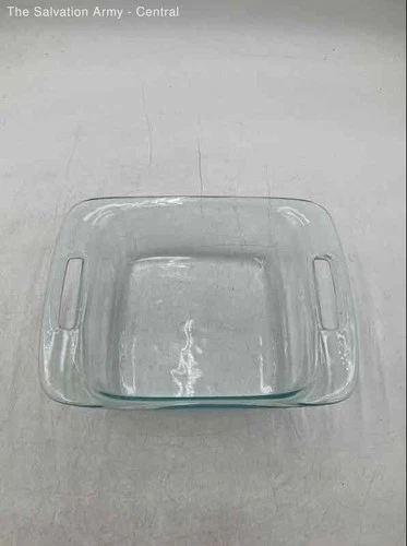 Pyrex Clear Glass Square Handles Cookware Kitchenware Baking Dish