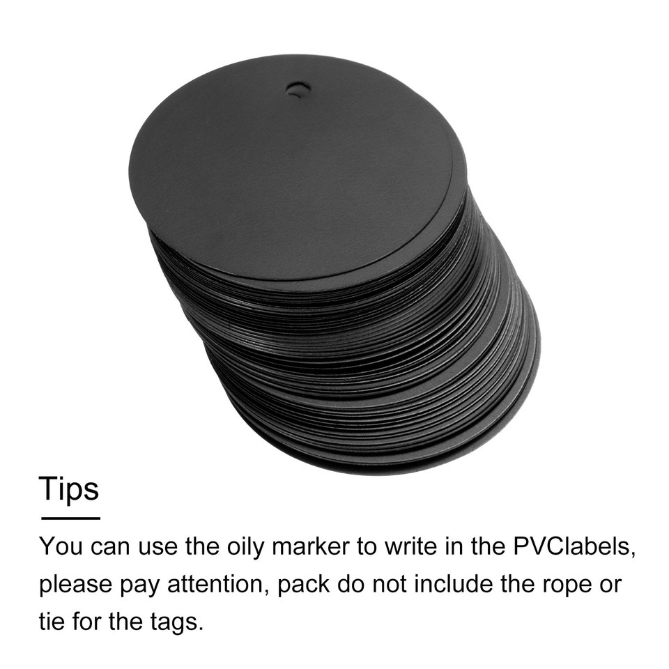 50pcs Waterproof Shipping Tags, PVC Metal Eyelet Durable Label Blank ...