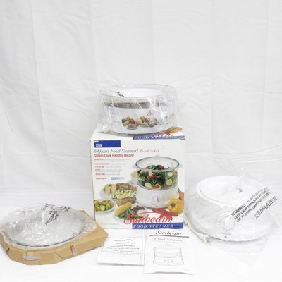 NEW Sunbeam 6 Quart Automatic Food Vegetable Steamer & Rice Cooker Model 5710