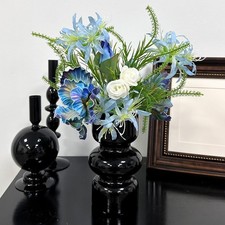 Fake Flowers in Vase, Artificial Flowers with Vase, Faux Flowers Arrangement ...