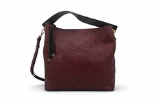 MCM 2Way Klara Hoba Bag Large Handtasche Tasche Bordeaux Schultertasche Logo