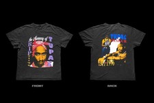 Tupac Shakur 2Pac In Memory Of 2 sided t-shirt QT8084
