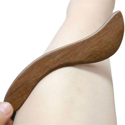 Kintegood Sandalwood Muscle Gua Sha Scraper Tool Natural Wood Scraping Board