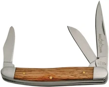 Rite Edge Brown Smooth Wood Handle Satin Finish Stainless Steel Knife 2112333