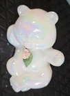 Fenton "Pearly Sentiments" Reclining Bear Figurine 80s