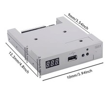 SFR1M44-U100 3.5 Inch 1.44MB USB SSD Floppy Drive Emulator Grey