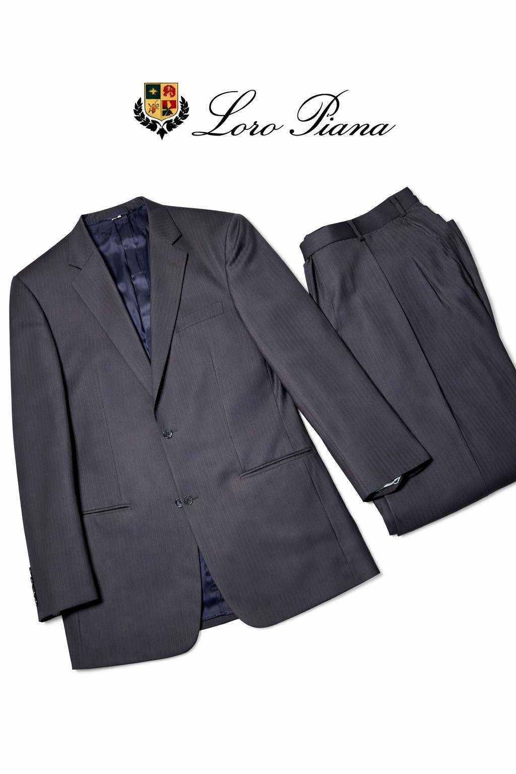 2 piece Loro Piana 100% Super 110's Worsted Wool 2 Piece Set Brooks Brothers