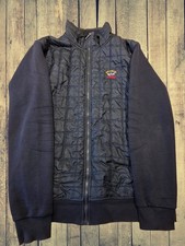 Paul & Shark Yachting Quilted Jacket Mens XXL Navy Zip Up Shark Logo