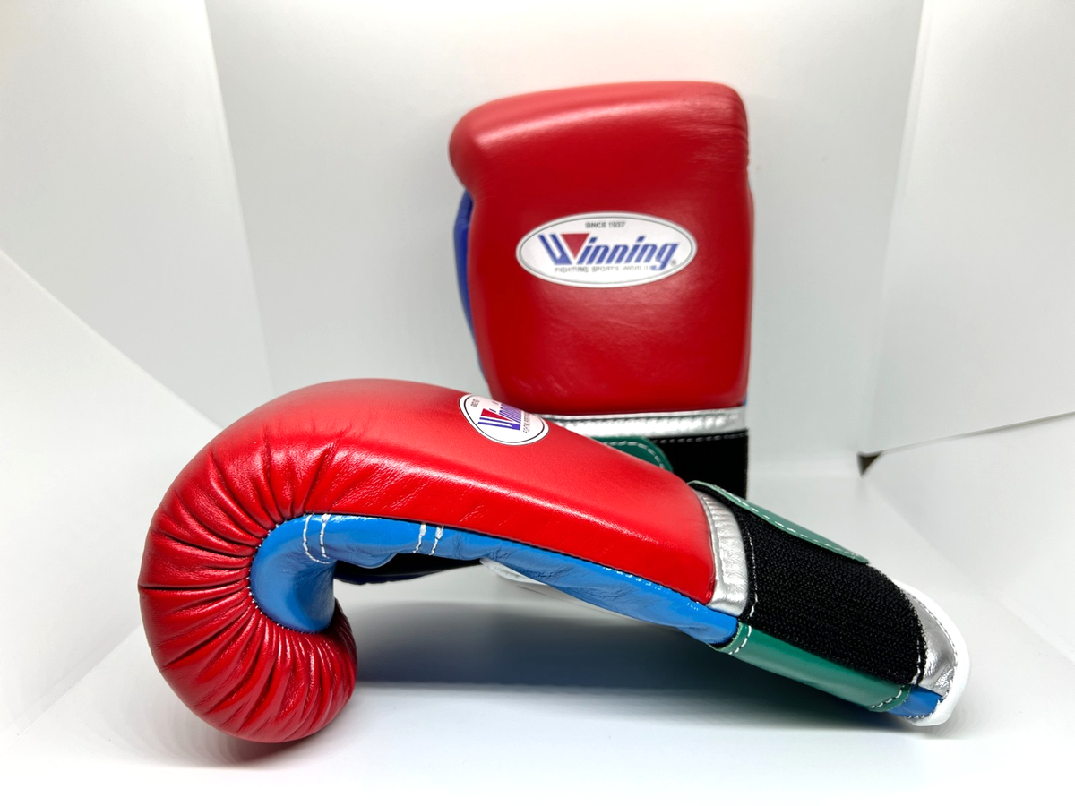 Winning Boxing Gloves CO-MS-200B 8oz Red Green Blue Black Pro Tape