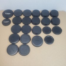 Lot of 23 Canon Lens Covers. Pre-owned.