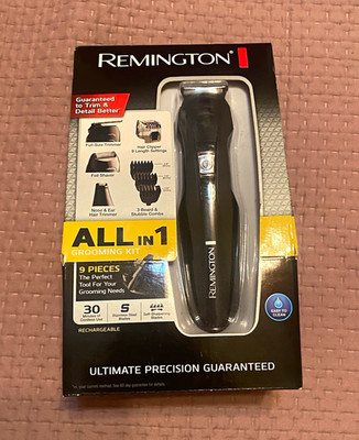Remington All-In-1 9-Piece Rechargeable Electric Men's Grooming Kit Black