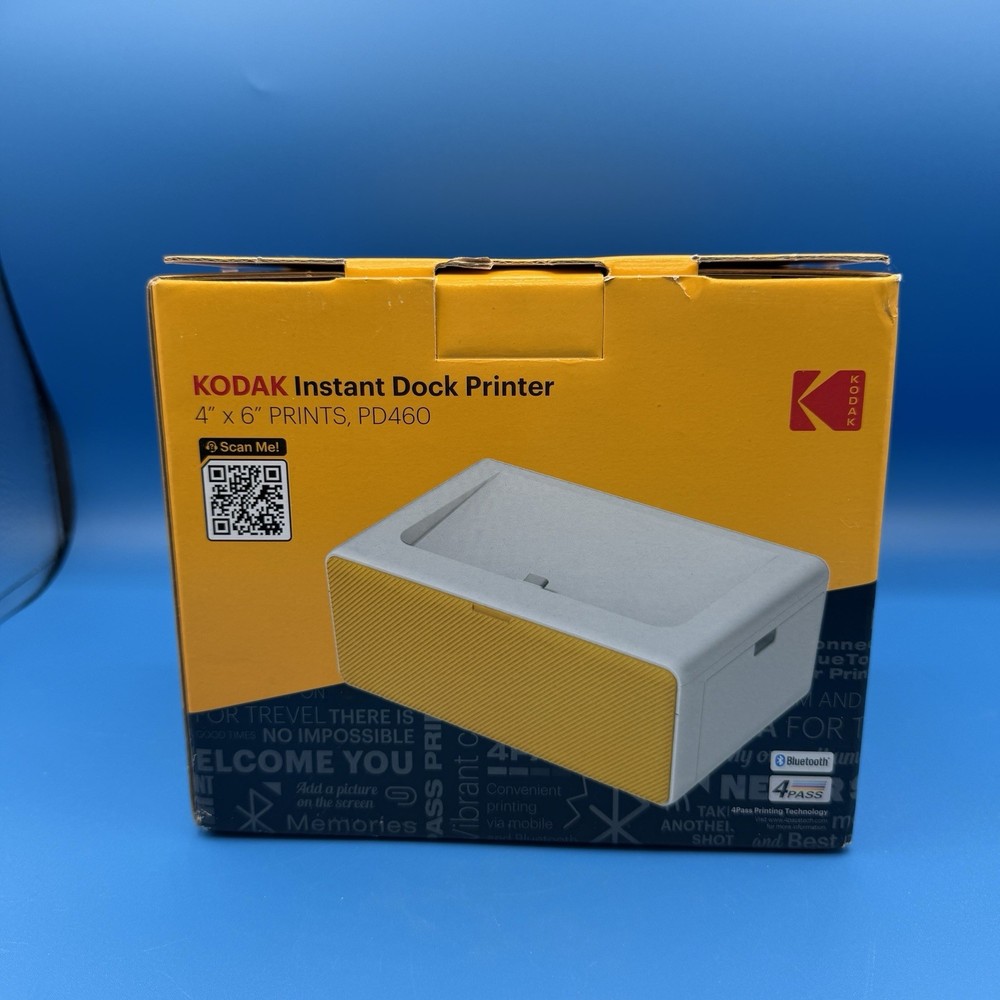 KODAK Dock Printer PD460 Portable Instant 4x6 Photo Printer Bluetooth OPEN BOX