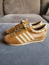 Size 8.5 - Vintage Trax Mens Brown Leather 1970's Athletic Shoes - NEW OLD STOCK