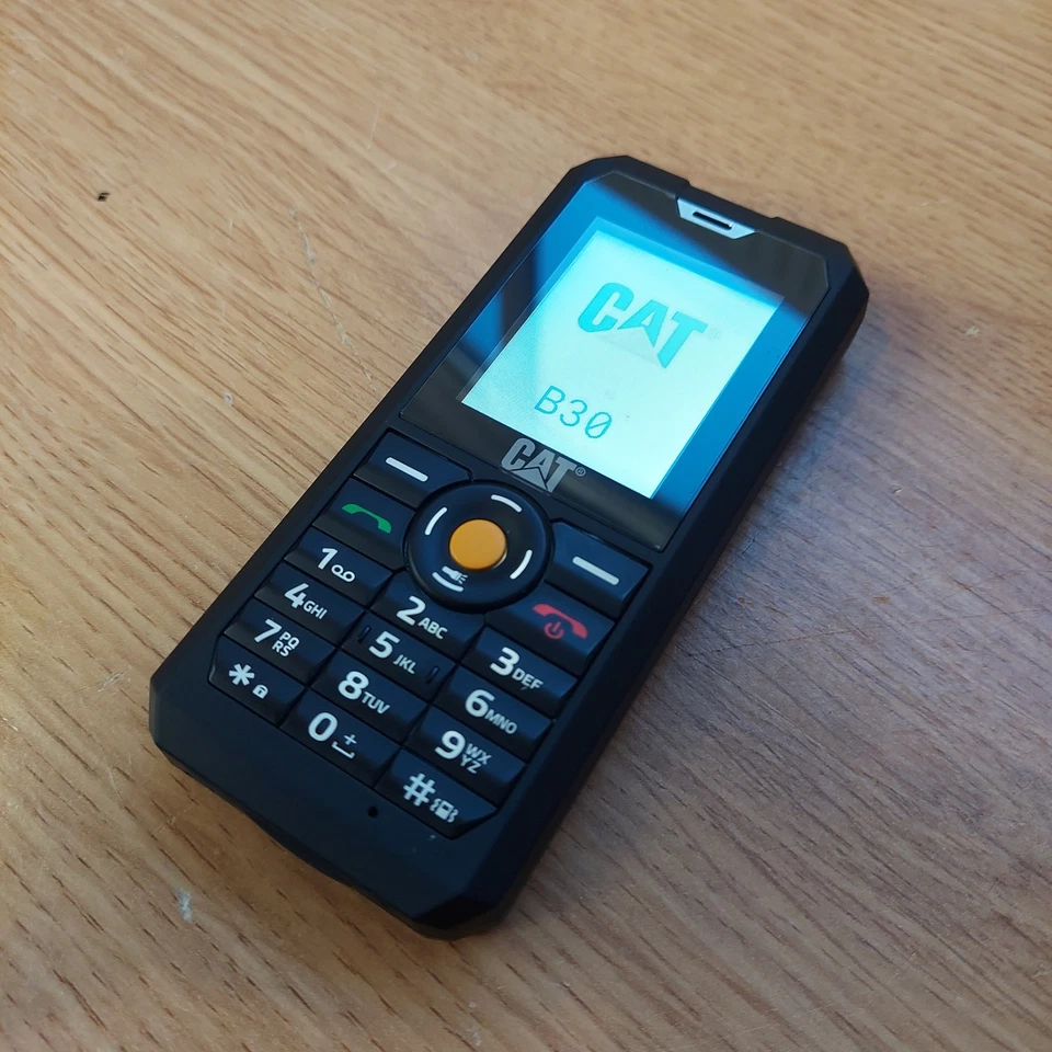 CAT B30 Dual Sim 3G, Waterproof Rugged Phone, Unlocked, 2", Black, 1GB, NO Chrgr - Image 2 of 4