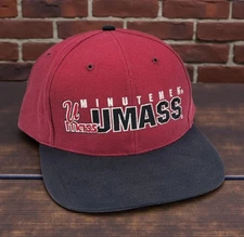 Vintage UMass Minutemen Twins Enterprise Two-Tone Strapback Hat Cap NEW NWT 