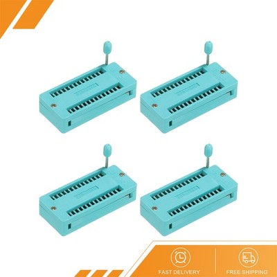 4 x Universal IC Test ZIF Socket 28 Pin 2.54mm Pitch
