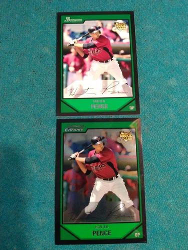 2007 Bowman Chrome Draft Picks Hunter Pence Rookie Cup Houston Astros RC #BDP25
