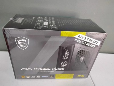MSI MAG A750GL PCIE 5.1 & ATX 3.1 Gaming Power Supply BRAND NEW 