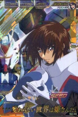 Bandai Gundam TryAge Iron Blooded 2nd Bullet Pilot Kira Yamato Card P Rare