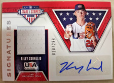 2019 Panini USA Stars & Stripes RILEY CORNELIO AUTOGRAPH & JERSEY #/299 FREE S&H