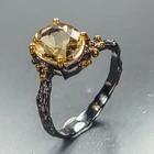 Jewelry gem Natural Citrine Ring 925 Sterling Silver Size 7 /R476200